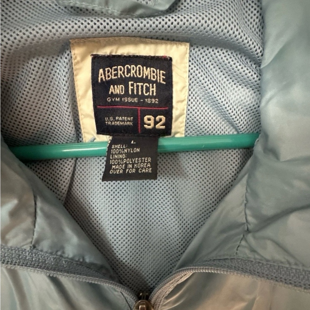 Abercrombie Three-Bar Windbreaker, Mesh Lining, Ladies Large - Picture 3 of 7